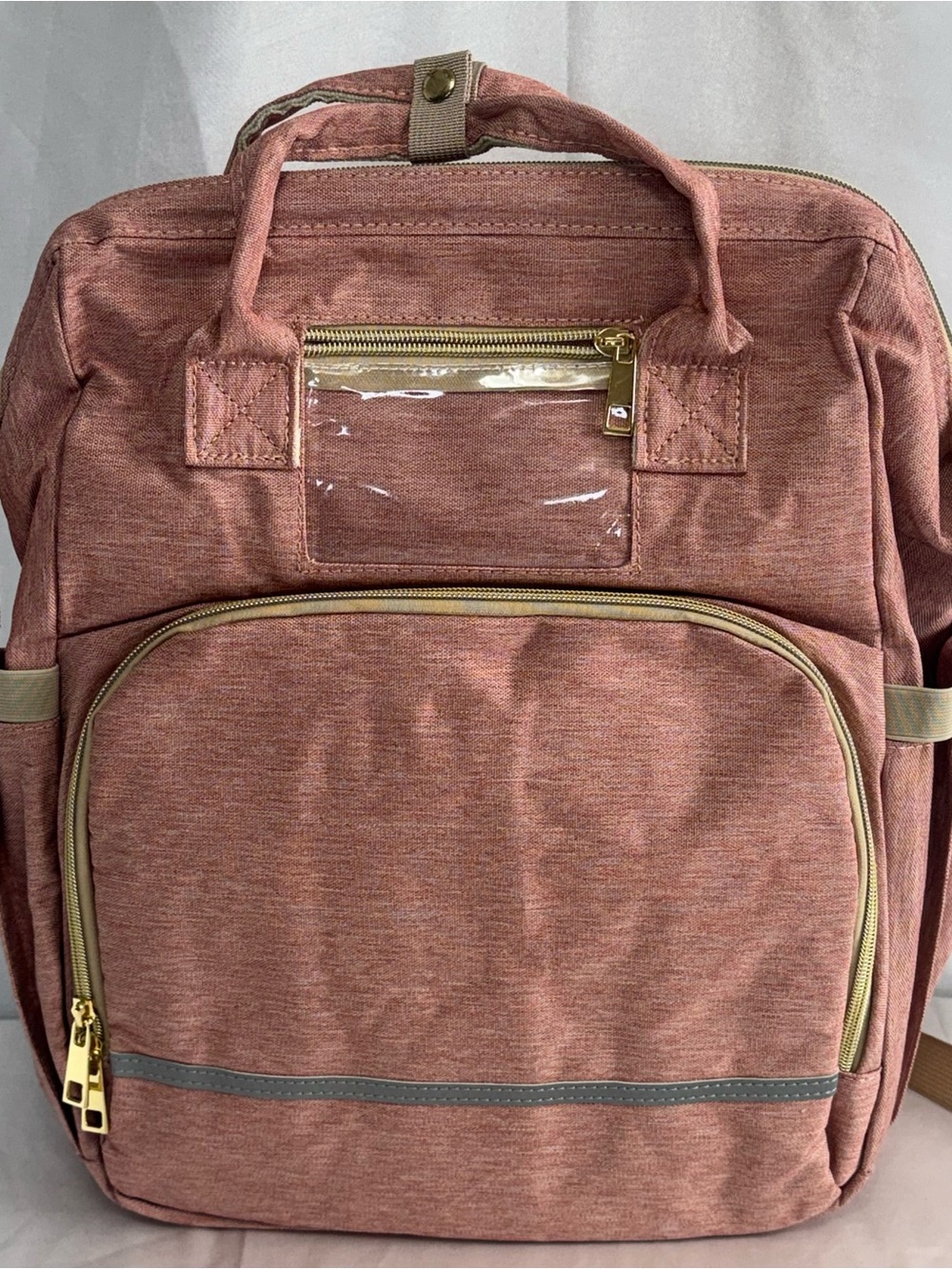 Diaper Bag Backpack Insulated All In One Built In Changing Station/Portable Crib